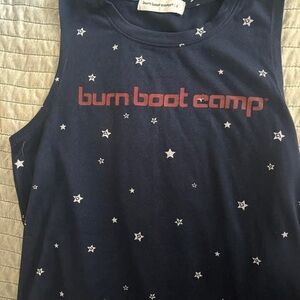 Burn Boot Camp Navy Star Tank Top